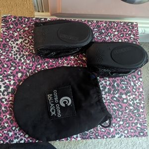 Ballasox by Corso Como Women's Flat black snake pattern size 12.